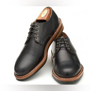Rancourt & Co Camden Black Leather Derby Shoes Sz 13.5E